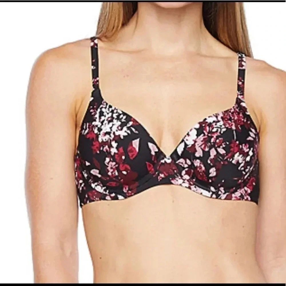 Ambrielle T-Shirt Bra Full Coverage Floral New